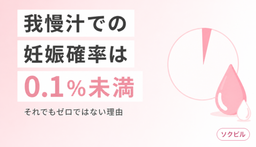我慢汁で妊娠する確率は0.1%未満だがゼロではない理由