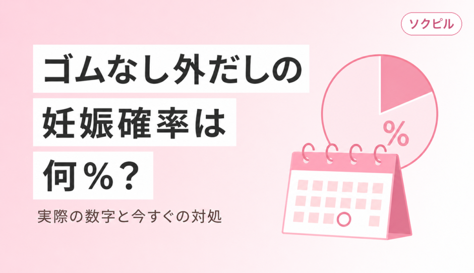 ゴムなしで外だししたけど妊娠確率は何%？